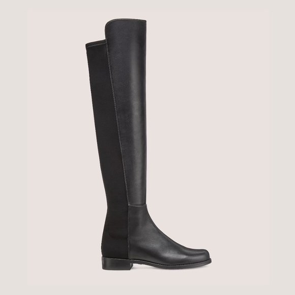 Stuart Weitzman 5050 Black Leather Over The Knee Boots - 7.5 - Picture 1 of 7